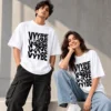 VYYBE Unisex Oversized White T-Shirt | Premium Cotton Streetwear